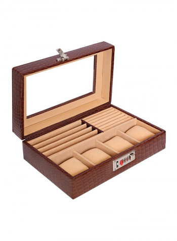 Leather Watches And Jewellery Box