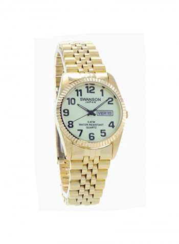 Men's Water Resistant Stainless Steel Analog Watch SW5GONGL