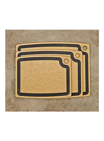 Gourmet Series Cutting Board Brown/Black 17x13.327inch