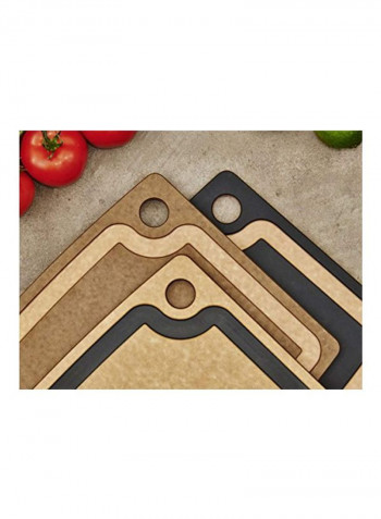 Gourmet Series Cutting Board Brown/Black 17x13.327inch