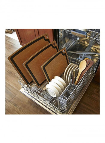 Gourmet Series Cutting Board Brown/Black 17x13.327inch
