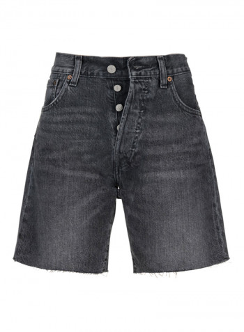 501 Cut Off Denim Shorts Grey