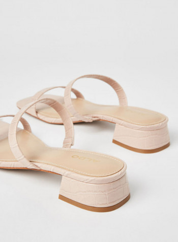 Biliwen Low Heels Sandals Beige