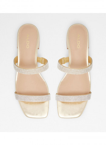 Biliwen Low Heels Sandals Silver