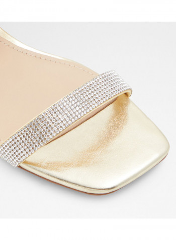 Biliwen Low Heels Sandals Silver