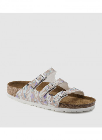 Comfortable Florida Printed Flat Sandal Multicolour