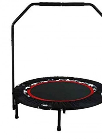 Fitness Workout Mini Rebounder Trampoline with Adjustable Handrail 80 x 40cm
