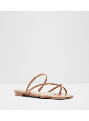 Mounis Strappy Flat Sandals Brown