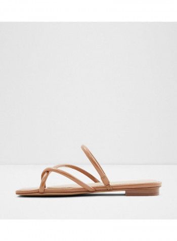 Mounis Strappy Flat Sandals Brown