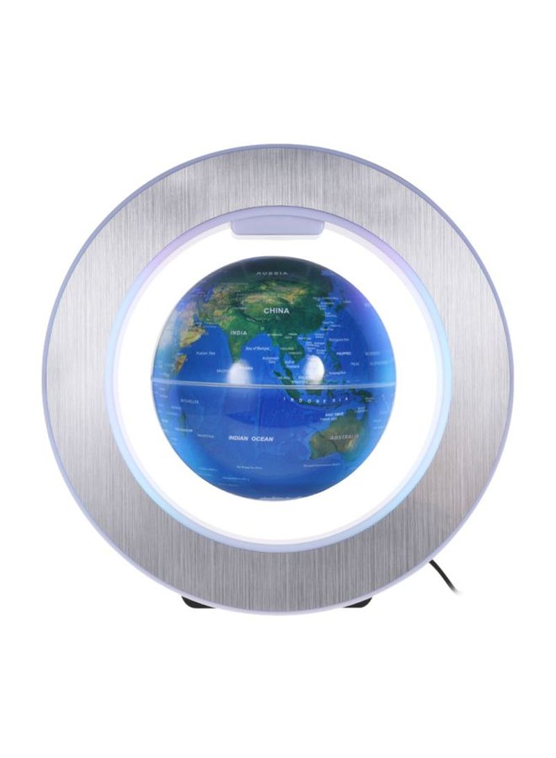 Floating Earth Globe World Map With LED Light Dark Blue