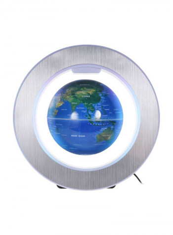 Floating Earth Globe World Map With LED Light أزرق داكن