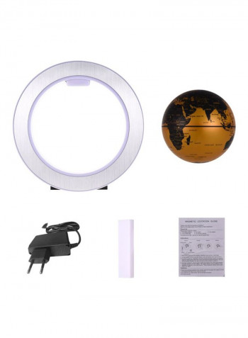 Magnetic Levitation Floating Earth Globe Set ذهبي/فضي/أسود