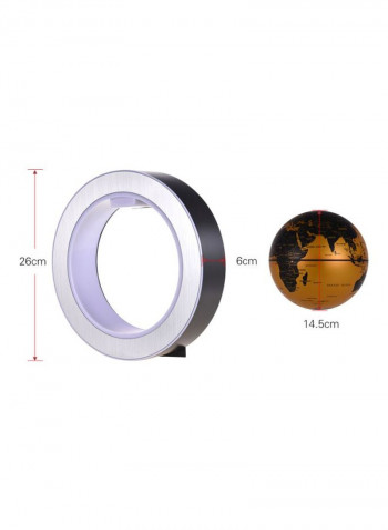 Magnetic Levitation Floating Earth Globe Set ذهبي/فضي/أسود