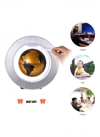 Magnetic Levitation Floating Earth Globe Set ذهبي/فضي/أسود
