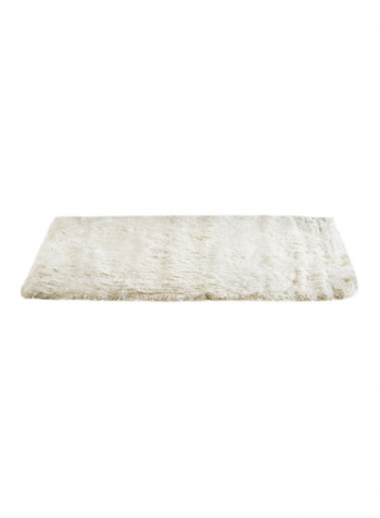 Meilin Plush Shaggy Rug White