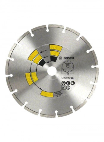 Universal Diamond Cutting Disc Silver/yellow/black 230millimeter