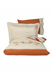 6-Piece Efza Duvet Cover Set Cotton Terra Double