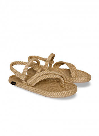 Casual Rope Sandals Beige