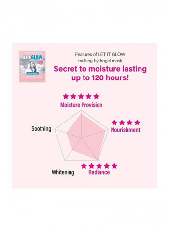 Let It Glow Hydrogel Mask White