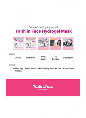 Let It Glow Hydrogel Mask White