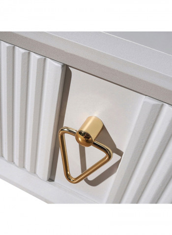 Orchid 1-Drawer Nightstand White 46x39x42cm