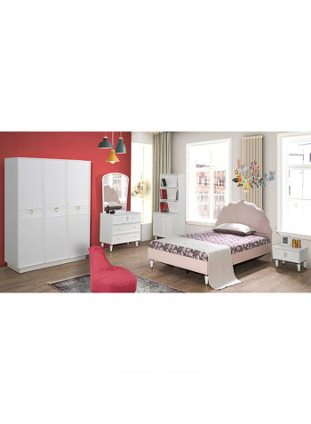 Orchid 1-Drawer Nightstand White 46x39x42cm