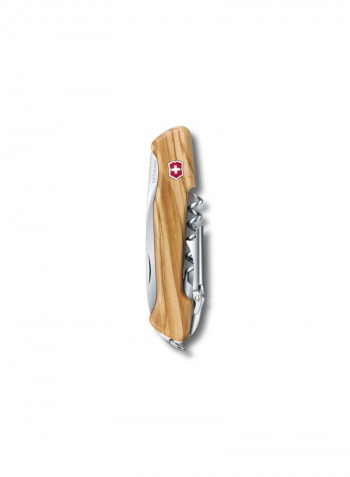 Wooden Knife And Bottle Opener Brown/Silver 130millimeter
