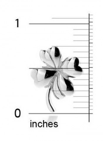 925 Sterling Silver Lucky Four Leaf Clover Pendant Necklace