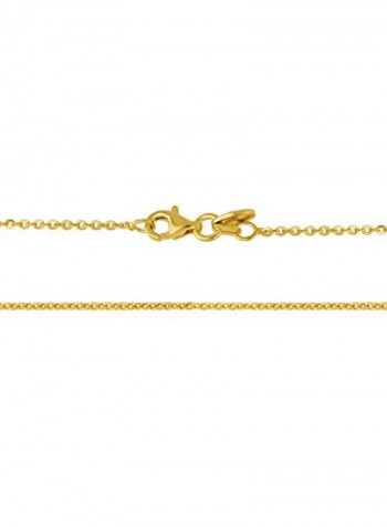 Sterling Silver  Gold Flashed Chain Necklace