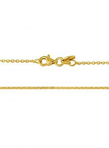 Sterling Silver  Gold Flashed Chain Necklace