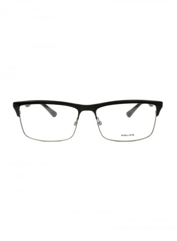 Men's Full Rim Rectangular Eyeglass Frame - Lens Size: 57 mm
