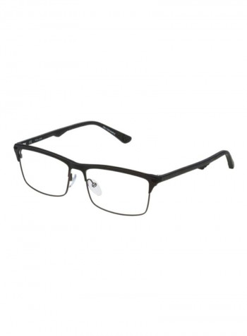 Men's Full Rim Rectangular Eyeglass Frame - Lens Size: 57 mm