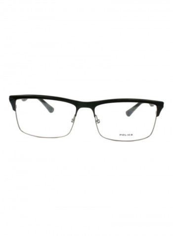 Men's Full Rim Rectangular Eyeglass Frame - Lens Size: 57 mm