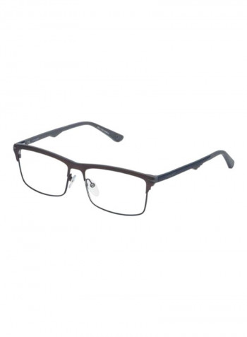 Men's Full Rim Rectangular Eyeglass Frame - Lens Size: 57 mm