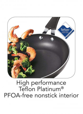 3-Piece Everyday Nonstick Saute Pan Set Black Large Pan 12, Medium Pan 10, Small Pan 8inch