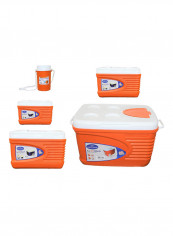 5-Piece Ice Box And Jug Set Orange/White reviews 5-Piece Ice Box And Jug Set Orange/White
