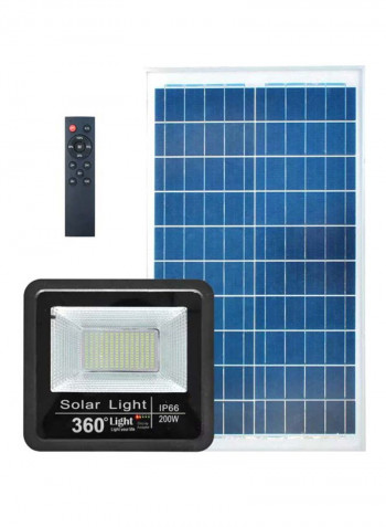 Solar LED Flood Outdoor Light Black/Cool White 6.4kg