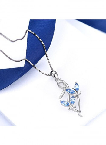 925 Sterling Silver Butterfly Pendant Necklace