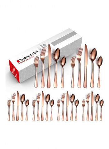 30-Piece Cutlery Set Rose Gold
