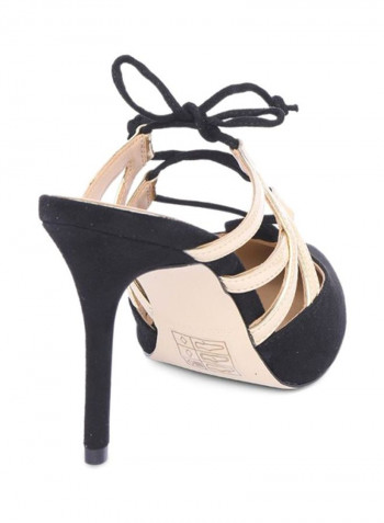 Niguita Heeled Dress Sandals Black