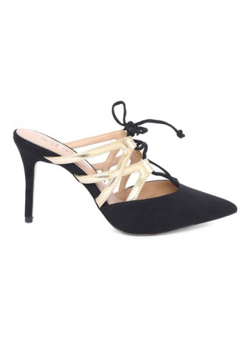 Niguita Heeled Dress Sandals Black