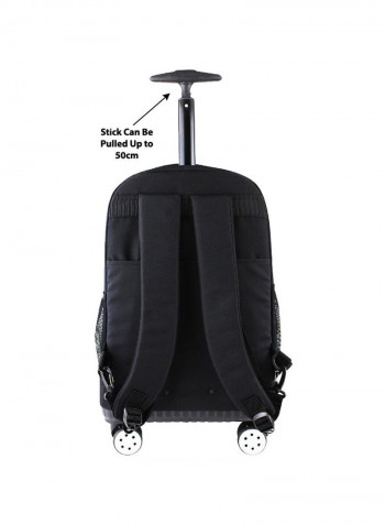 Trolley Backpack with Pencil Case Set - Black