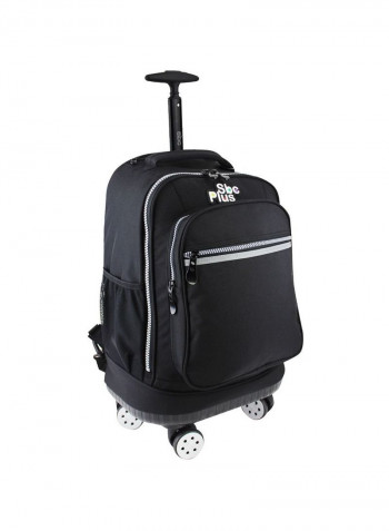 Trolley Backpack with Pencil Case Set - Black