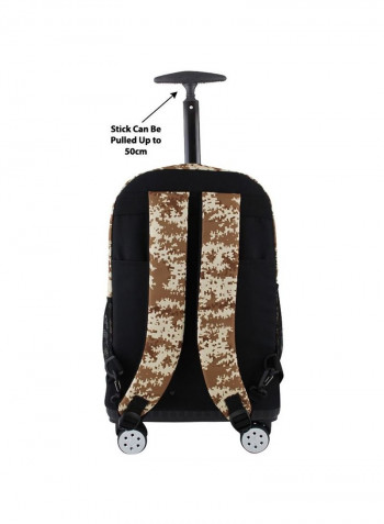 Trolley Backpack with Pencil Case Set - Camouflaged