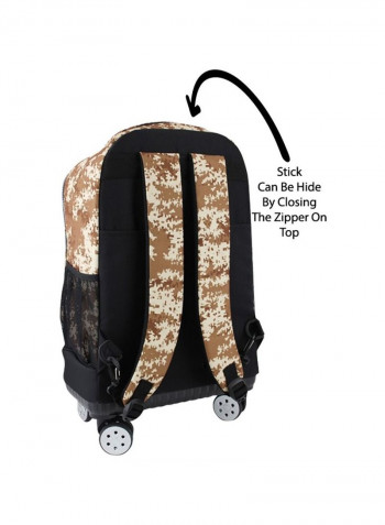Trolley Backpack with Pencil Case Set - Camouflaged