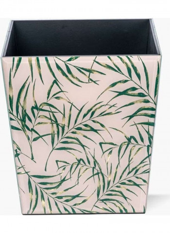 Decorative Neoclassic Waste Bin Pink/Green