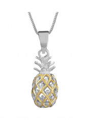 Gold Plated Accents Kuuipo Bar Reversible Pendant Necklace
