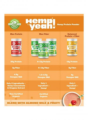 Hemp Yeah Balanced Protein And Fiber Powder