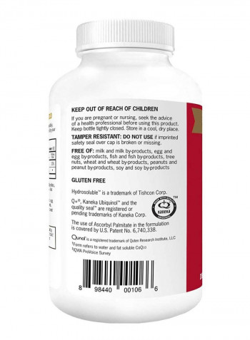 Coq10 Ubiquinol - 100 Softgel