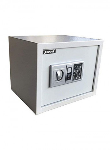Electronic Digital Safe Box White 30x35x30centimeter